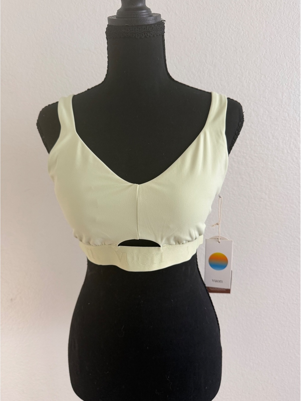 Vuori Elevate Daily Bra Lemongrass Large Womens